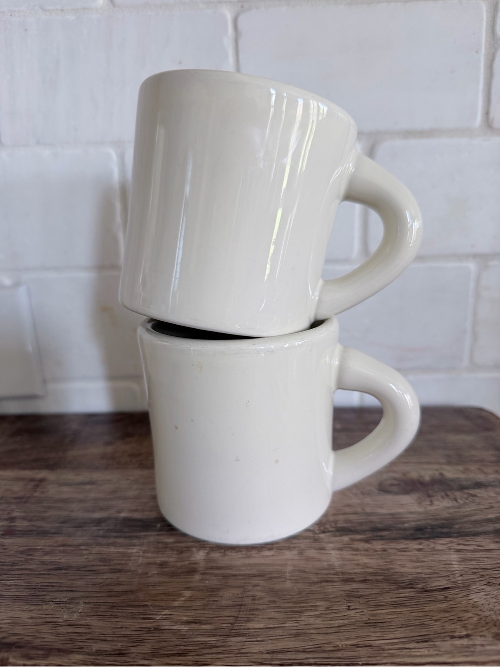 Vintage Heavy Eagle Restaurant Diner Coffee Mugs Made in USA - Set of 2